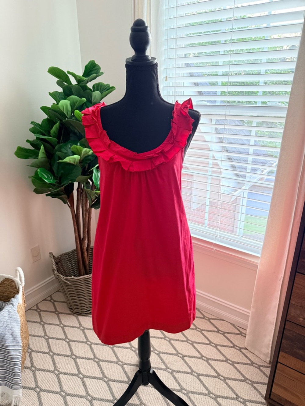 Fei Bright Red Casual Dress - Size 4